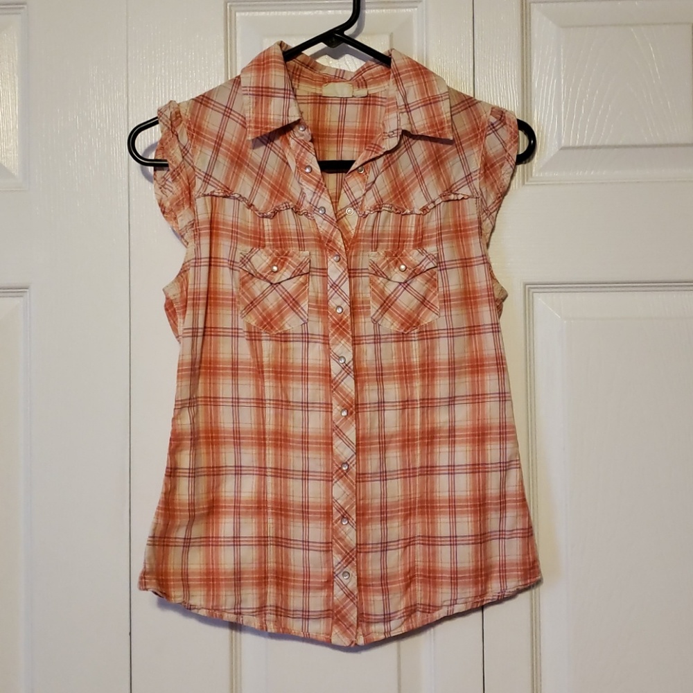 Mudd Plaid button up shirt